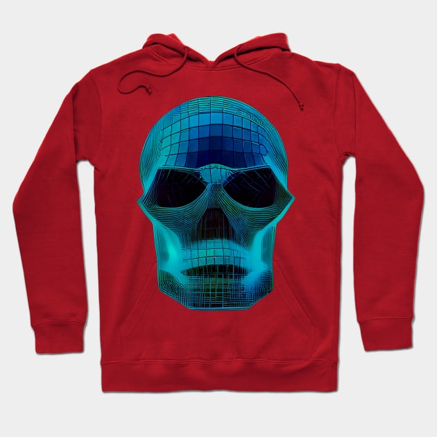 Blue Crystal Skull Hoodie by SeththeWelsh